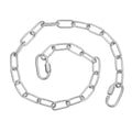 PATIKIL Gate Chain Lock, (23.7Inch, Silver) (1 Pcs)304 Stainless Steel Hanging Chain Lock for Stall Barn/Cabinet/Fence/Hammock/Pet Cages - size: 23.7Inch