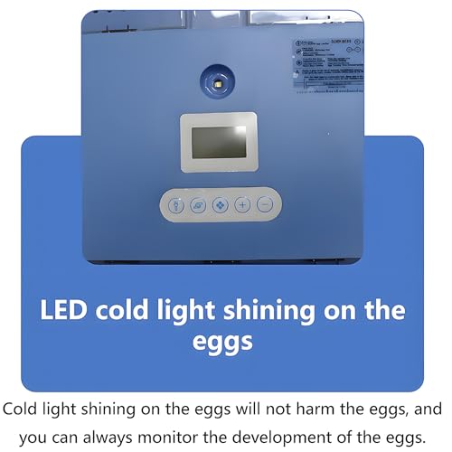 Automatic 70 Egg Incubator for Chicken Duck Bird Eggs | Automatic Egg Turning, Humidification/Temperature Control, Multifunctional