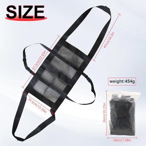Calf Sling for Weighing Animals Heavy-Duty Nylon Hanging Weight Scale Sling | Adjustable Straps & Metal D-Ring, Animal Weighing Bag for Newborn Calves, Lambs, Goats, Baby Alpacas, Livestock, Dogs