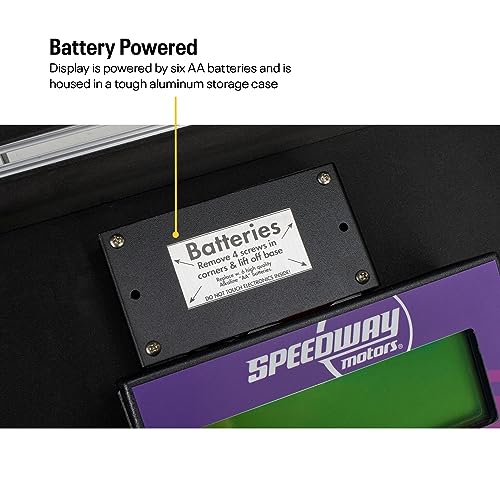 1 Weigh Electronic Racing Scale, 6,000 lb Capacity, 15x15 Pads | Shows Wheel Percentages, Cross Weight and LR Bite, Baseline Memory, Includes Cables and Storage Case