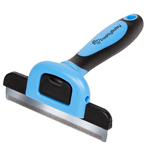 Short Hair Deshedding Brush for Dogs & Cats - Grooming Comb | Short-hair Deshedder Grooming Comb for Dogs and Cats to Loosen and Remove Shedding Fur