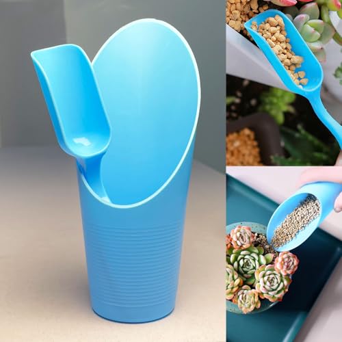 12PCS Bonsai Soil Scoop Set, Plastic Garden Scoops, Mini Potting Shovel | Mini Garden Tool Set, Dual-Size Succulent Planting Tools for Indoor Plants, Planting, Transplanting Soil Mixing