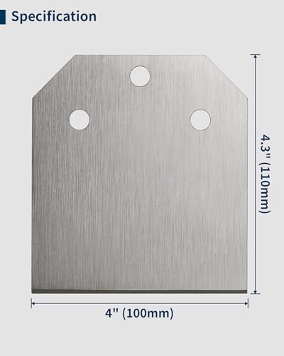 Firecore 4 Inch Wide SDS Plus Floor Scraper with 2pcs Replacement Blades | 4" x 10" Tile Removal Chisel for SDS Plus Rotary Hammer Drill, Alloy Steel Shovel Bit for Ceramic Cement Thinset Mortar Vinyl - style: Floor Scraper with 2 Blades