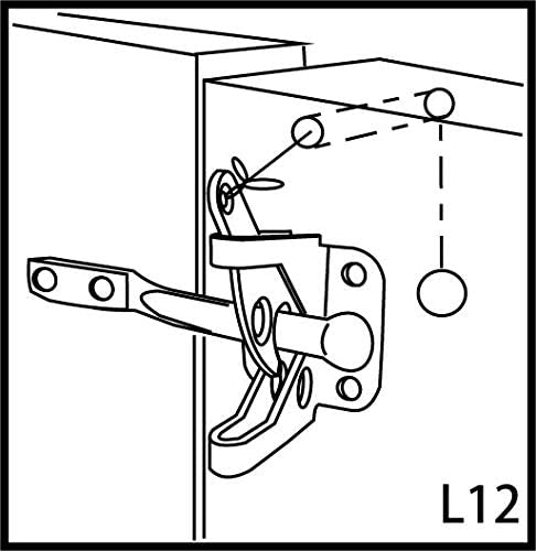 QCAA Self-Locking Gate Latch, 2-1/8",Steel, Black, 2 Pack, Made in Taiwan - color: Steel - Black (2-1/8"), size: 2 Pack