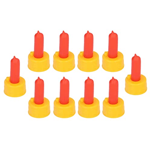 Gavigain 10Pcs Goat Nursing Nipple,Resilient Silicone Milk Drink Bottle Nipple for Animals,Sheep Nursing Feeder Nipple for Orphaned Small Animal Feed,Soft Rubber Pacifier for Nursing Lambs and Goat