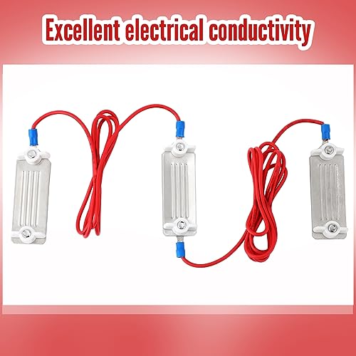Kanayu 8 Pcs Electric Fence Tape Connector Polytape to Polytape Connector 40mm Electric Tape for Fence Connection with 90 cm Wire for 1/2" to 1-1/2" Width
