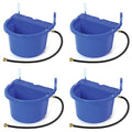 Little Giant FW16BLUE 4 Gallon Capacity Automatic Float Controlled Waterer Animal Horse & Cattle Livestock Water Trough, Blue (4 Pack)