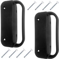 Universal Nylon GATE Handle -Black: Pull Works with Wood, Metal, or Vinyl Gates. (2 Pack) - size: Black Nylon Gate Handle (2 PACK)