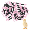 M METERXITY 50-Pack Adjustable Chick Leg Bands, 1.38" x 0.2" Polyester Chicken Leg Brace for Chicks/Ducks/Birds [Light Pink] Poultry Leg Bands - color: LightPink