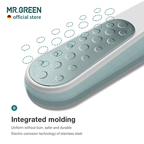 MR.GREEN Foot File Double Sided Callus Remover for Dead Skin Professional Pedicure Tools Callous Scraper Foot Sander Heel Filer (White) - color: White