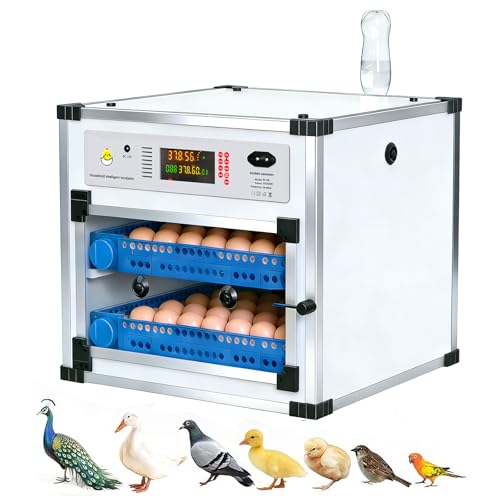 Vevitts 136 Eggs Automatic Egg Incubator with Auto Turner, Digital Temperature Humidity Control & Water Refill, Incubators for Hatching Eggs for Chicken Duck Goose Pigeon Eggs