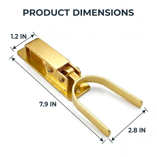 Heavy Duty Gate Latch for Farm & Ranch Gates, One Hand Automatic Spring Lock, Instant Self Locking Gate Latch for Metal Pipe, Wood & Backyard Fence Gates, Rust Resistant Easy Install