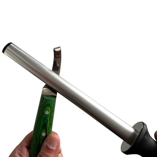 Hoof Knife Sharpener, Farrier Tool with Fine Diamond Grit Coated 8 Inch Honing Rod, Farrier Knife Sharpener for Sharpening Hoof Knives