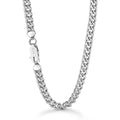 Dankadi Hip-Punk Solid 925 Sterling Silver Miami Cuban Link For Men & Woman Necklace Fashion 3-6 MM 18-30 inches Curb Chain Unisex Jewelry Gift - style: 6MM 24 inch