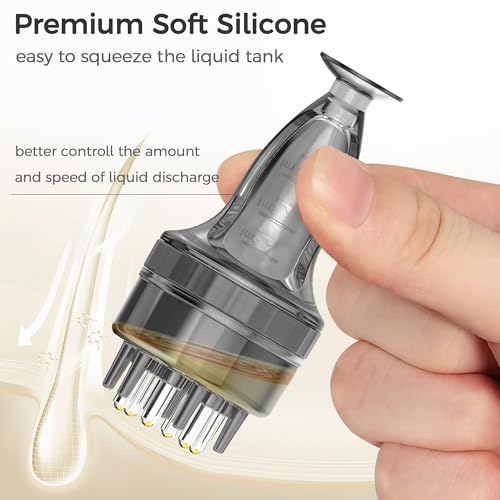 Minoxidil Applicator, Quick Efficient Apply No Messy Hair Serum Applicator | Small Minoxidil Applicator Tool, Hair Applicator Bottle Minoxidil Brush Scalp Applicator Comb Dedicated to Minoxidil - style: Style NNL-B