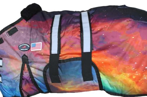 1680D Miniature Foal Pony Donkey Weanling Winter Blanket 519TS11-L - color: Supernova, size: 42-48 Inches (Large)