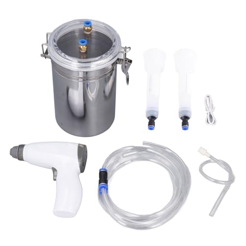 Cow Milker Machine for Cows - 2L Portable Goat Milker Pump, Rechargeable Plug in Pulsating Vacuum Milker with 5 Levels Suction