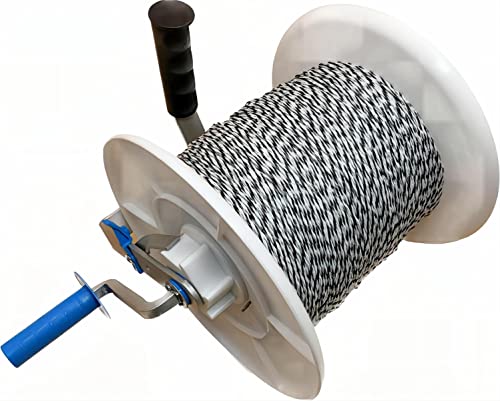 Electric Fence Mega 3:1 Geared Reel Prewound 2296ft 6 Strands Polywire PK1 - size: 2296 ft x 1 Mega Reel
