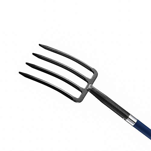 4-Tine Spading Digging Fork, Garden Digging Spading Fork Forged Steel with D-Grip Handle 41“
