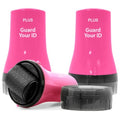 Guard Your ID Wide Identity Theft Protection Roller Stamp, 3-Pack for Mail - color: Pink, size: Wide 3-Pack