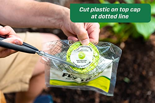 RESCUE! Outdoor Disposable Fly Trap – Hanging Fly Catcher with Attractant Bait, Fly Bag for Patio, Yard, Trash & Farm Areas – Easy-to-Use Outdoor Fly Control - 9 Traps