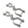 1-3/8" x 2-3/8" Chain Link Fence Gate Post Hinge, Heavy Duty Gate Hinges with 1-3/8" Female Hinges （2 Piece） and 2-3/8" Male Hinges （2 Piece）, Nut/Bolt Included, 3mm Thickness.