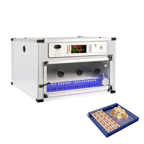 68 Eggs Incubator ，Automatic Incubator for Hatching Eggs, with Automatic Egg Turning and Temperature Humidity Control, Poultry Hatching Incubator for Chicken Duck Goose Quail Bird - color: 68 Eggs