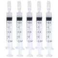 2.5ml Syringes Without Needles, 2.5cc Luer Lock Syringe - Disposable Individually Wrapped(30 Pack) - size: 2.5ml