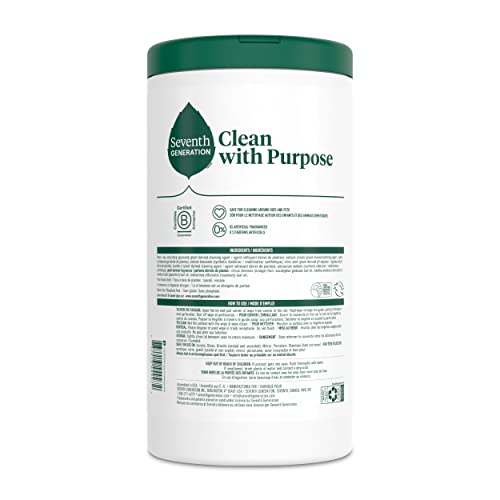 Seventh Generation Multi-Surface Wipes, 70 Count, Pack of 3, Garden Mint, Plant-Based Cleaning Wipes, No Harsh Fumes or Residue, Safe Around Kids - size: 70 Count (Pack of 3)