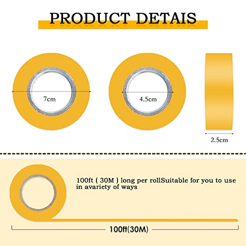 6 Pack Earth-Yellow Flagging Tape, Non-Adhesive Marking Tape, 1"*600ft | Plastic Ribbon Neon Marking Roll for Tree Marking, Hunting, Boundaries and Hazardous Areas,Trail Marking - color: Earth Yellow