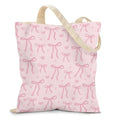 Aesthetic Canvas Tote Bag for Women - with Magnetic Snap Closure & Zipper Inner Pocket Reusable Totes Bag - color: Bow1