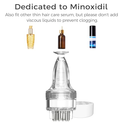 2 PCS Minoxidil Applicator, Quick Efficient Apply No Messy Hair Serum | Small Minoxidil Applicator Tool, Hair Applicator Bottle Minoxidil Brush Scalp Applicator Comb Dedicated to Minoxidil - style: Style NNL-E