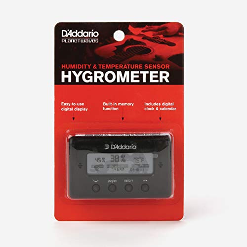 D'Addario Accessories D'Addario Hygrometer Humidity And Temperature Sensor