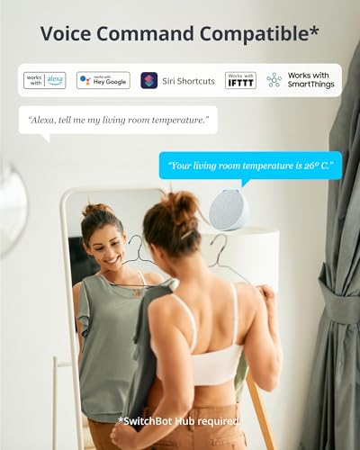 SwitchBot Meter Pro, Digital Hygrometer & Thermometer - Wireless Indoor Temperature & Humidity Monitor with Bluetooth App Control, Real-Time Alerts (1, Meter Pro) - size: Meter Pro