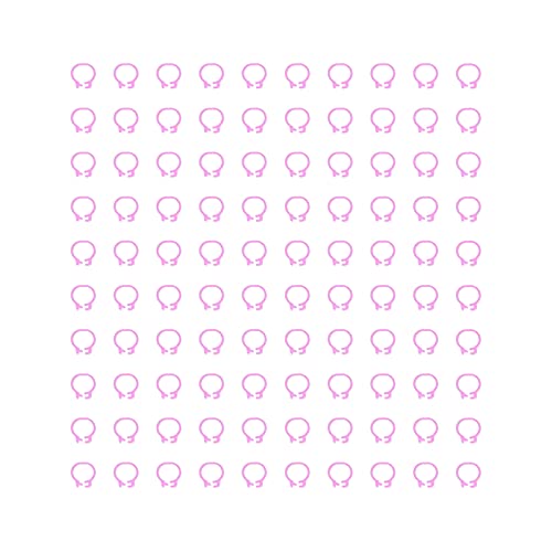 Zerodis 100PCS 8mm Leg Rings, Plastic Identification Bands for Pigeons, with Reusable Easy to Install for Poultry Dove Marking (Pink) - color: Pink