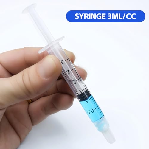 3ml Syringes Without Needles, 3cc Luer Lock Syringe - Disposable Individually Wrapped(30 Pack) - size: 3ml