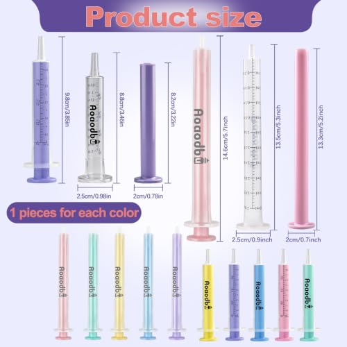 Baby Medicine Dispenser 5ML/10ML Syringe For Children,Oral Syringes, Liquid Plastic Syringe Without Needle,Leak proof Dosing Tools,5 Uniquely Colour Syringes - 10 Pack - size: 5ML+10ML-10Pack