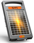 Solar Fence Charger, 0.32J, 20-Mile Coverage for Gardens, Deer | Dual solar and AC power keeps your fence running in changing weather and remote locations