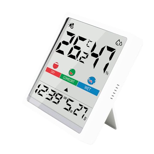 Indoor Thermometer & Humidity Monitor, Digital Home Hygrometer Temperature Gauge, Precise Temperature and Humidity Sensor Meter for House, Terrarium, Incubator, Greenhouse