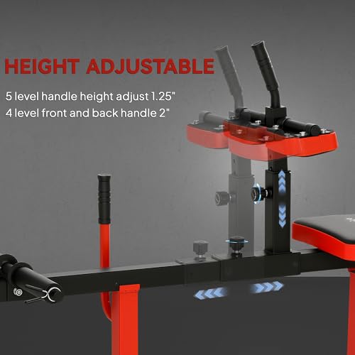 Soozier Seated Calf Raise Machine for Home Gym Waist Arm Training | Adjustable Calf Machine Leg Extension - color: Red