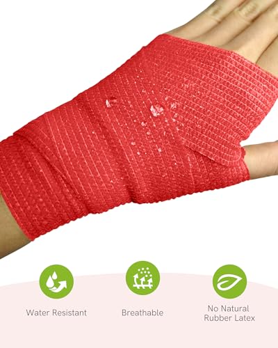 FriCARE Self Adhesive Bandage Wrap, Medical Tape in First Aid Kit | Elastic Cohesive Bandages for Sports/Vet/Wrist Ankle Wounds, 2 Inches X 5 Yards, Latex-free 6 Rolls, Mystic Twilight - color: Mystic Twilight