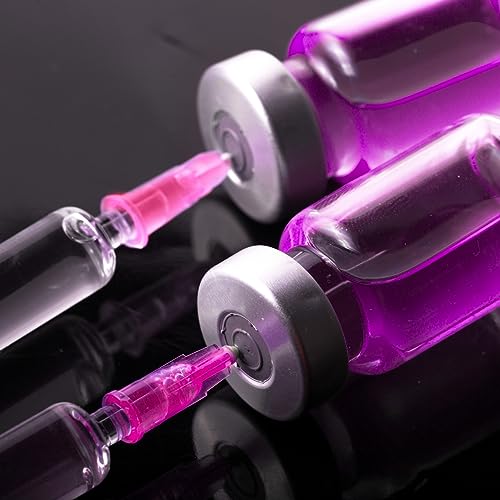 100 Pack 3ml 3cc Plastic Luer Lock Syringe with 18Gauge and Cap, Individually Sealed Wrapped, for Scientific Labs, Measuring Liquid, Refilling or Dispensing - style: 100 Pack-3ml 18gauge