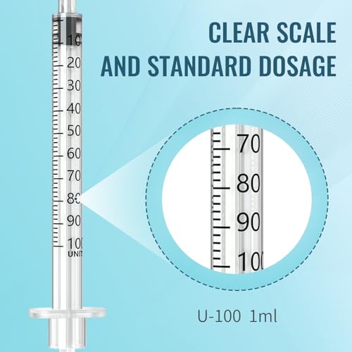 1ml Lab Supplies, 31G 5/16”, Disposable Individually, Box of 100