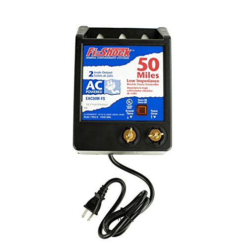 Fi-Shock EAC50M-FS 50-Mile AC Low Impedance Electric Fence Energizer - size: 50 Miles