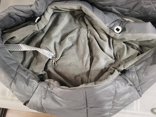 CYBERNOVA Small Pet Dog Cat Sling Carrier for 3-15lbs, with Pocket,Hand-Free Pet Bag Dog Cat Puppy Carry Bag for Travel and Walking Outdoor (Grey) - color: Grey