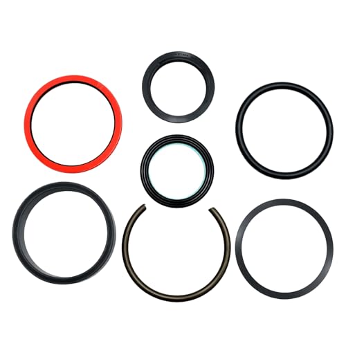 Bucket Cylinder Hydraulic Seal Kit 9600671 Fit for Ford New Holland | 7108 Series 48''Manure Fork Bucke;7308 Farm Loader,L130 Case I H Front Loader,Replace 9616371