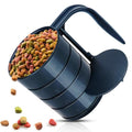 Joansan Dog Food Scoops, Adjustable Pet Food Cup for Dogs Feeding | Measuring Scoop for Pets Dog Cat and Bird Solid Food ( Includes 4 Capacity 1/4 C 1/2 C 3/4 C 1 CUP)