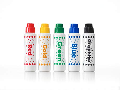 Kids Washable Dot Art Markers - New Metallic Shimmer Paint Daubers Non-Toxic for Children, Toddlers Preschool and Kindergarten Teachers The Original Dot Markers By Do A Dot Art! | The Original Dot Marker, Non-Toxic Paint Daubers for Toddlers, Preschool &