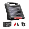 S700 35 Miles Solar Fence Charger, 0.76 Joule Solar Electric Fence Charger for Livestock, Horses, Cattle Sheep, Solar Powered Electric Fence with Dual Input, Easy Installation