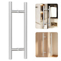Ranbo 18" Door Pull Handle, 1.2mm 304 Stainless Steel, Brushed Nickel | 11-13/16" Hole Spacing, Fits 1/4"–3/4" Glass Doors and 1-3/8"–2-3/16" Wood Doors, for Shower, Barn and Storefront Door - size: 18 inches/0.98 inches Cross Section Diameter
